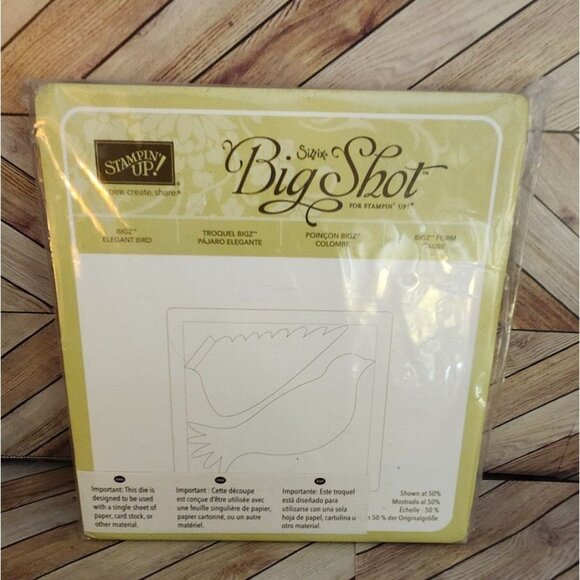 New Stampin Up! Sizzix Big Shot BigZ Elegant Bird Cutting Die 125593 - Picture 1 of 2